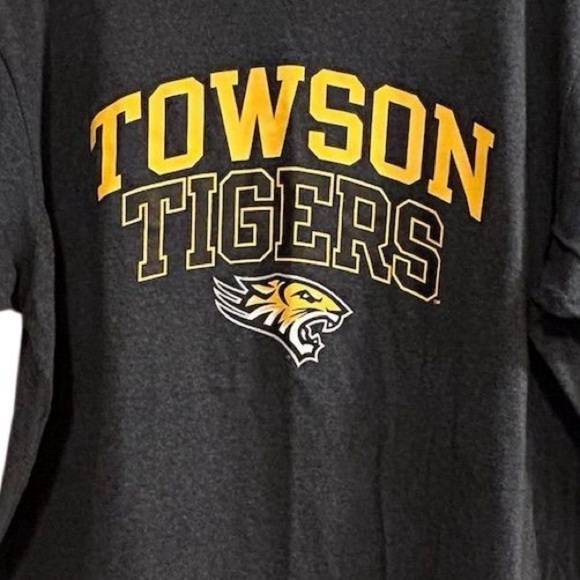Towson University Tigers Men's XL Black Graphic T-Shirt Short Sleeve - Picture 4 of 9